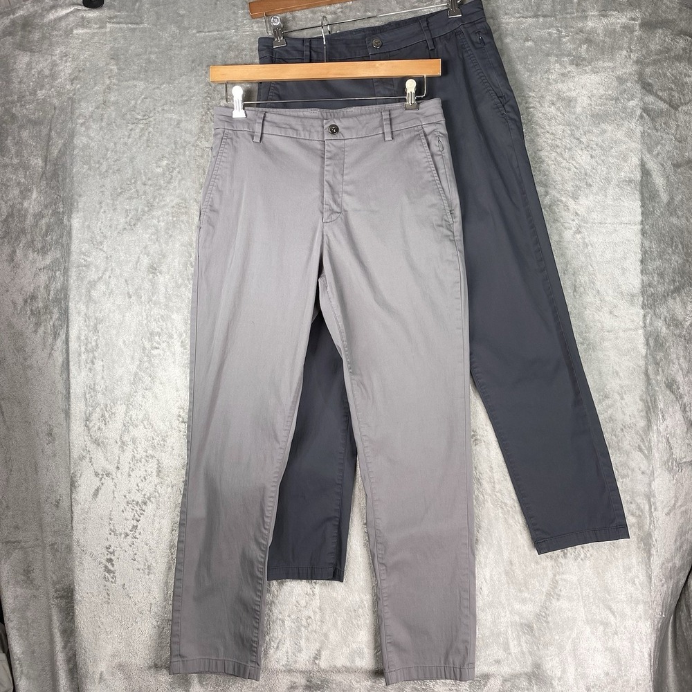 Lot Of 2 Bird‎ Dogs Pants Mens 32x30 (fit 31x28.5) Grey Blue Lined Unlined Golf